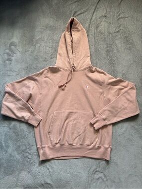 Champion Women’s Reverse Weave Hoodie Sweatshirt Pullover Size Medium Pink/Coral